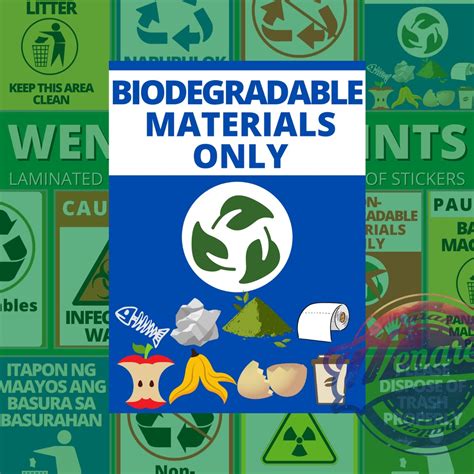 Translate non biodegradable in Tagalog with examples .